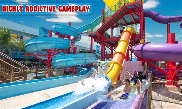 水上樂園模擬(Water Park Slide Surfers)
