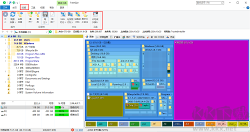 TreeSize(磁盤空間分析管理工具)