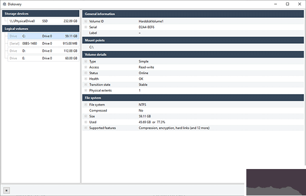 Diskovery(硬盤數(shù)據(jù)檢測軟件)
