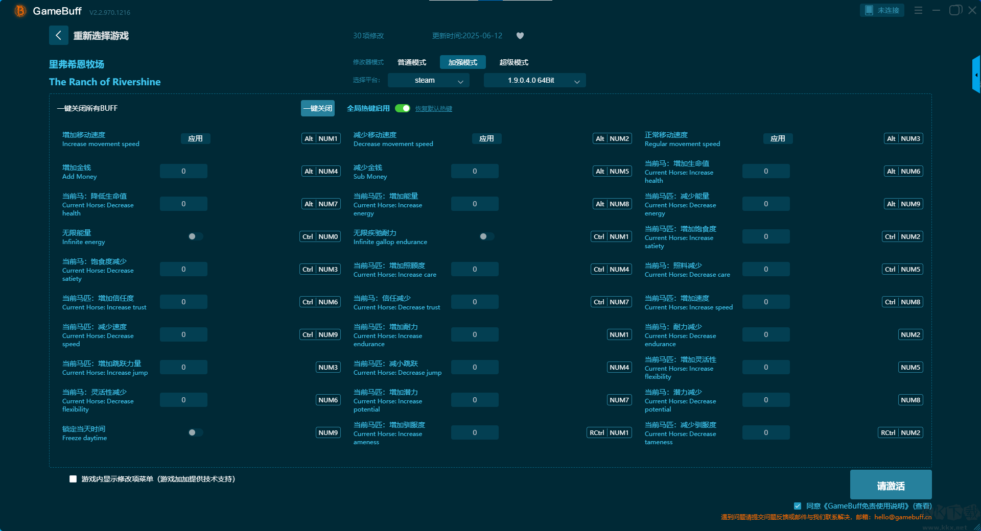 里弗希恩牧場(chǎng)三十一項(xiàng)修改器