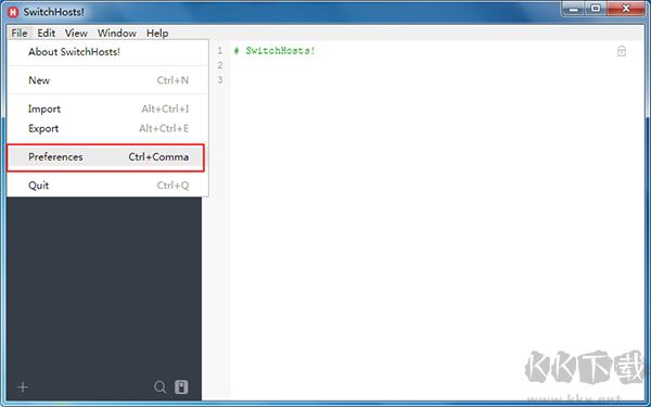 Switchhosts(Hosts切換工具)