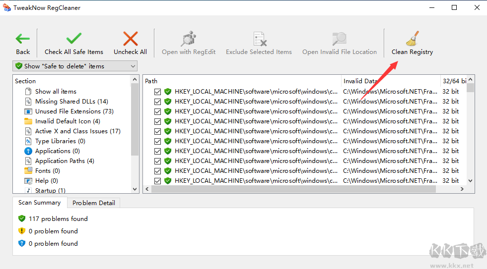 TweakNow RegCleaner(注冊(cè)表清理工具)