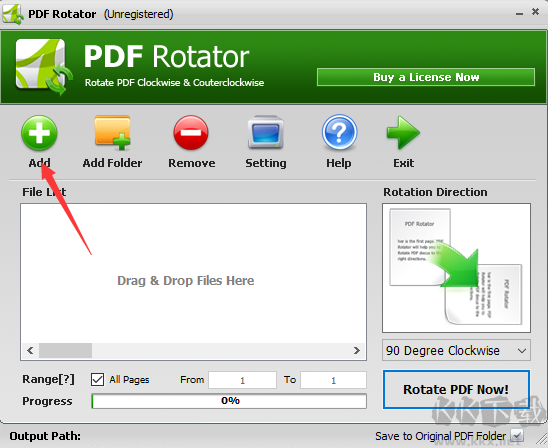 PDF Rotator(PDF旋轉(zhuǎn)保存工具)