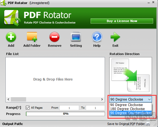 PDF Rotator(PDF旋轉(zhuǎn)保存工具)